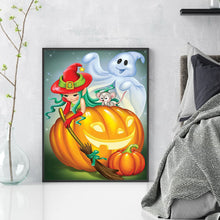 Load image into Gallery viewer, Pumpkin Ghost (40*50CM) 11CT Stamped Cross Stitch
