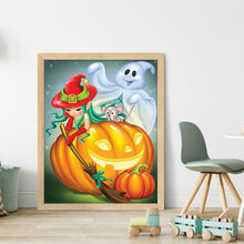 Load image into Gallery viewer, Pumpkin Ghost (40*50CM) 11CT Stamped Cross Stitch
