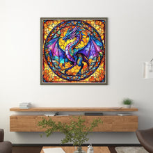 Load image into Gallery viewer, Glass Painting-Pterosaur (40*40CM) 14CT Stamped Cross Stitch
