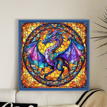 Load image into Gallery viewer, Glass Painting-Pterosaur (40*40CM) 14CT Stamped Cross Stitch
