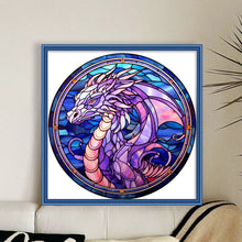 Load image into Gallery viewer, Glass Painting-Pterosaur (40*40CM) 14CT Stamped Cross Stitch
