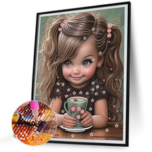 Load image into Gallery viewer, Sweet Cool Girl 30*40CM(Canvas) Partial Special Shaped Drill Diamond Painting
