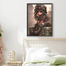 Load image into Gallery viewer, Sweet Cool Girl 30*40CM(Canvas) Partial Special Shaped Drill Diamond Painting
