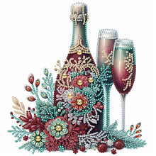 Load image into Gallery viewer, Celebration Champagne 30*30CM(Canvas) Partial Special Shaped Drill Diamond Painting
