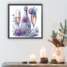 Load image into Gallery viewer, Celebration Champagne 30*30CM(Canvas) Partial Special Shaped Drill Diamond Painting
