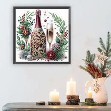 Load image into Gallery viewer, Celebration Champagne 30*30CM(Canvas) Partial Special Shaped Drill Diamond Painting
