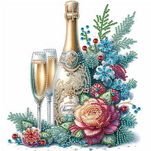 Load image into Gallery viewer, Celebration Champagne 30*30CM(Canvas) Partial Special Shaped Drill Diamond Painting
