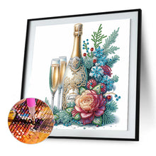 Load image into Gallery viewer, Celebration Champagne 30*30CM(Canvas) Partial Special Shaped Drill Diamond Painting
