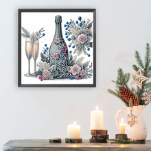 Load image into Gallery viewer, Celebration Champagne 30*30CM(Canvas) Partial Special Shaped Drill Diamond Painting
