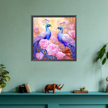 Load image into Gallery viewer, Peacock 30*30CM(Canvas) Full Round Drill Diamond Painting
