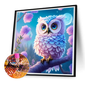 Owl 30*30CM(Canvas) Full Round Drill Diamond Painting