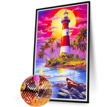 Load image into Gallery viewer, Lighthouse 40*60CM(Canvas) Full Round Drill Diamond Painting
