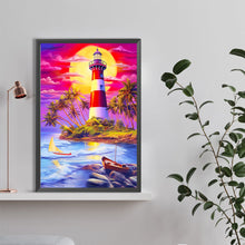 Load image into Gallery viewer, Lighthouse 40*60CM(Canvas) Full Round Drill Diamond Painting
