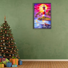 Load image into Gallery viewer, Lighthouse 40*60CM(Canvas) Full Round Drill Diamond Painting
