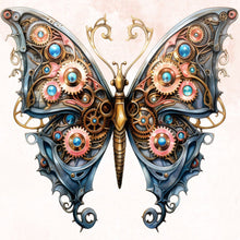 Load image into Gallery viewer, Steampunk Butterfly 30*30CM(Canvas) Full Round Drill Diamond Painting
