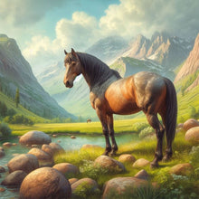 Load image into Gallery viewer, Horses 30*30CM(Canvas) Full Round Drill Diamond Painting
