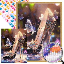 Load image into Gallery viewer, Butterfly High Heels 30*40CM(Picture) Full AB Round Drill Diamond Painting
