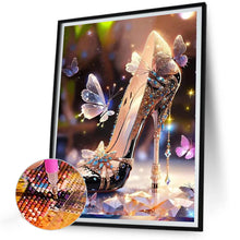 Load image into Gallery viewer, Butterfly High Heels 30*40CM(Picture) Full AB Round Drill Diamond Painting
