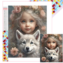 Load image into Gallery viewer, Little Girl 40*50CM(Picture) Full Square Drill Diamond Painting
