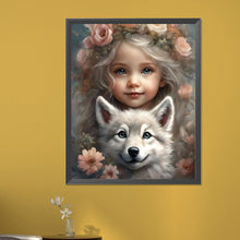 Load image into Gallery viewer, Little Girl 40*50CM(Picture) Full Square Drill Diamond Painting
