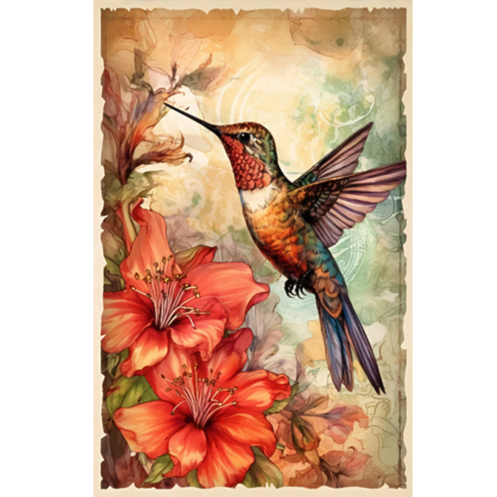 Hummingbird 40*60CM(Canvas) Full Round Drill Diamond Painting