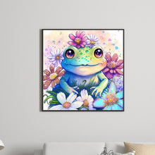 Load image into Gallery viewer, Flower And Frog 30*30CM(Canvas) Full Round Drill Diamond Painting
