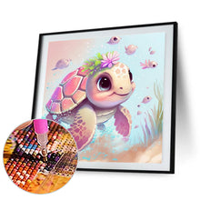 Load image into Gallery viewer, Pink Sea Turtle 30*30CM(Canvas) Full Round Drill Diamond Painting
