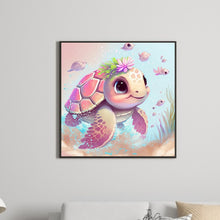 Load image into Gallery viewer, Pink Sea Turtle 30*30CM(Canvas) Full Round Drill Diamond Painting
