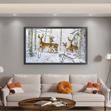 Load image into Gallery viewer, Snow Deer - 85*51CM 11CT Stamped Cross Stitch
