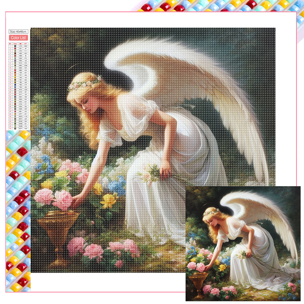 Angel 40*40CM(Picture) Full Square Drill Diamond Painting