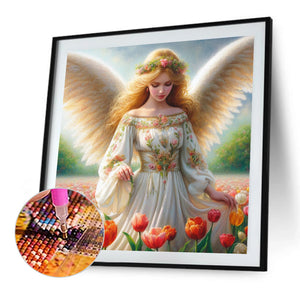 Angel 40*40CM(Picture) Full Square Drill Diamond Painting