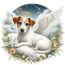 Load image into Gallery viewer, Angel Dog 40*40CM(Canvas) Full Round Drill Diamond Painting
