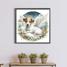 Load image into Gallery viewer, Angel Dog 40*40CM(Canvas) Full Round Drill Diamond Painting
