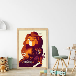 Lion King - 40*55CM 11CT Stamped Cross Stitch