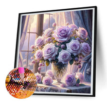 Load image into Gallery viewer, Window Vase 30*30CM(Canvas) Full Round Drill Diamond Painting
