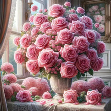 Load image into Gallery viewer, Window Vase 30*30CM(Canvas) Full Round Drill Diamond Painting
