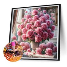 Load image into Gallery viewer, Window Vase 30*30CM(Canvas) Full Round Drill Diamond Painting
