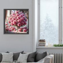 Load image into Gallery viewer, Window Vase 30*30CM(Canvas) Full Round Drill Diamond Painting
