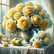 Load image into Gallery viewer, Window Vase 30*30CM(Canvas) Full Round Drill Diamond Painting
