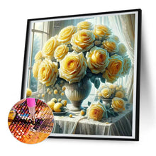 Load image into Gallery viewer, Window Vase 30*30CM(Canvas) Full Round Drill Diamond Painting
