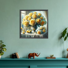 Load image into Gallery viewer, Window Vase 30*30CM(Canvas) Full Round Drill Diamond Painting
