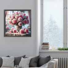 Load image into Gallery viewer, Window Vase 30*30CM(Canvas) Full Round Drill Diamond Painting
