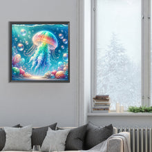 Load image into Gallery viewer, Rainbow Bubble Jellyfish 30*30CM(Canvas) Full Round Drill Diamond Painting
