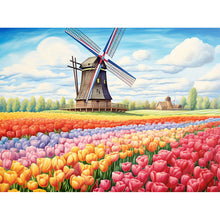 Load image into Gallery viewer, Colorful Flowers 40*30CM(Canvas) Full Round Drill Diamond Painting
