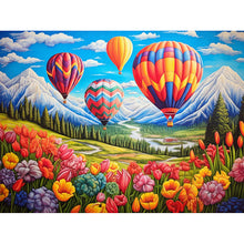 Load image into Gallery viewer, Colorful Flowers 40*30CM(Canvas) Full Round Drill Diamond Painting
