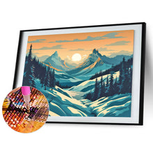 Load image into Gallery viewer, Hillside Sunset 40*30CM(Canvas) Full Round Drill Diamond Painting
