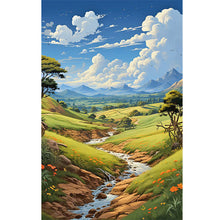 Load image into Gallery viewer, Hillside Fields 40*60CM(Canvas) Full Round Drill Diamond Painting
