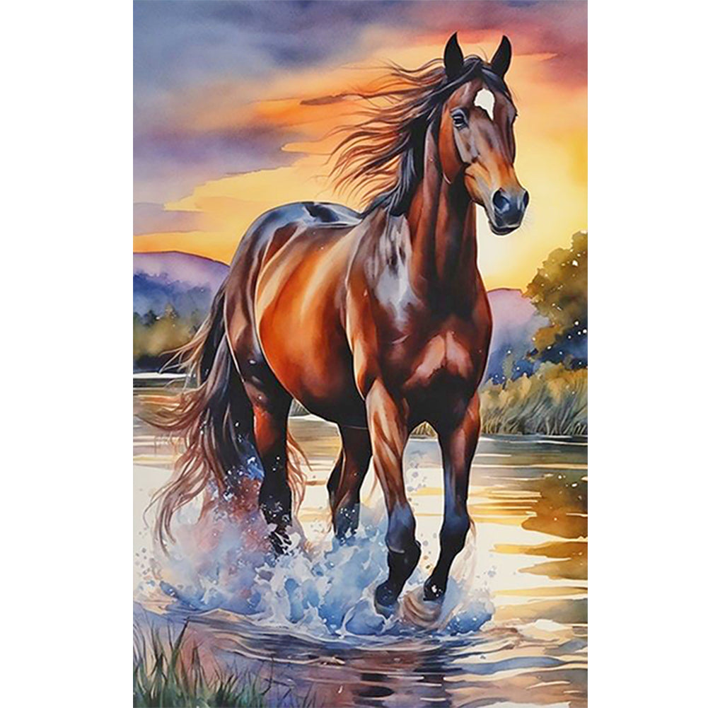 Horse 40*60CM(Canvas) Full Round Drill Diamond Painting