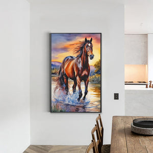 Horse 40*60CM(Canvas) Full Round Drill Diamond Painting