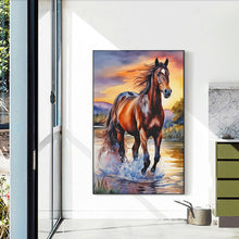 Load image into Gallery viewer, Horse 40*60CM(Canvas) Full Round Drill Diamond Painting
